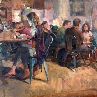  “Late Night Cafe” by UGallery artist Jerry Salinas 