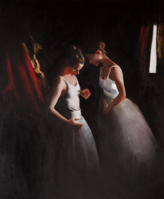 oil painting by John Kelly titled Two Dancers