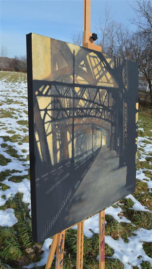 Bridging Chaos by David Thelen |  Side View of Artwork 