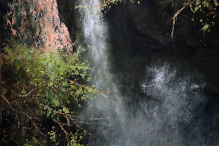 Hidden Falls by Kent Sullivan |   Closeup View of Artwork 