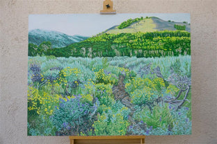 Morning Comes to the Meadow by Crystal DiPietro |  Context View of Artwork 