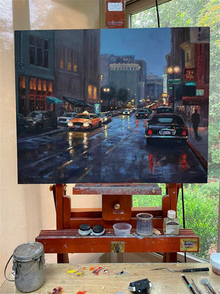 Evening Rain by Faye Vander Veer |  Context View of Artwork 