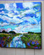 Original art for sale at UGallery.com | Cloud Puffs 1 by Kip Decker | $3,200 | acrylic painting | 36' h x 36' w | thumbnail 2