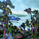 Original art for sale at UGallery.com | Down the Coast by Kip Decker | $2,600 | acrylic painting | 30' h x 30' w | thumbnail 1