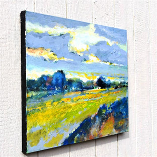 Light On Mustard by Kip Decker |  Side View of Artwork 