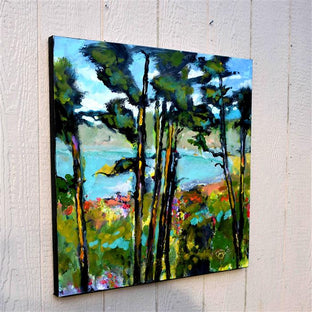 View of Monterey Bay by Kip Decker |  Side View of Artwork 