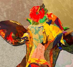 Morning Cow by Rick "Marlowe" Schneider |   Closeup View of Artwork 