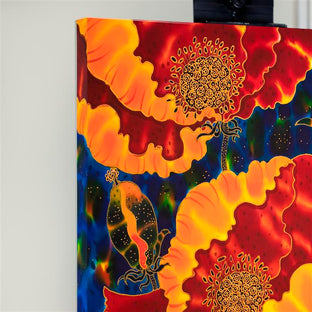 Poppies-3 by Yelena Sidorova |  Side View of Artwork 