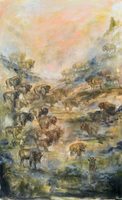 oil painting by Alana Clumeck titled Majestic Descent