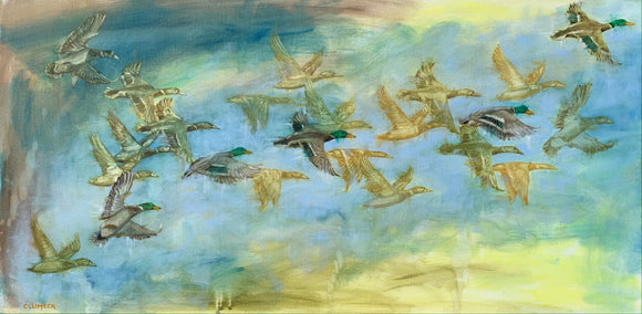 oil painting by Alana Clumeck titled Skyward Harmony