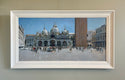 Original art for sale at UGallery.com | Piazza San Marco, Morning Light by Andrew Hird | $3,150 | oil painting | 16' h x 31.5' w | thumbnail 3