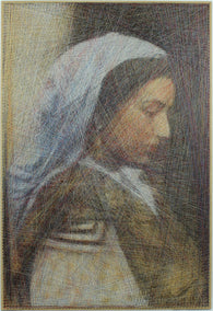 fiber artwork by Ani and Andrew Abakumov titled Italian Girl