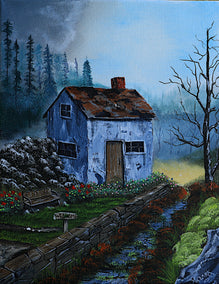 acrylic painting by Art Clark titled Pathway to the Past