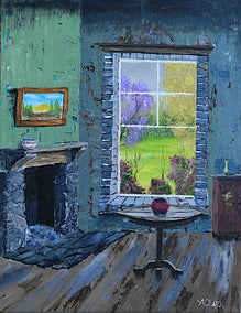 acrylic painting by Art Clark titled Room with a View