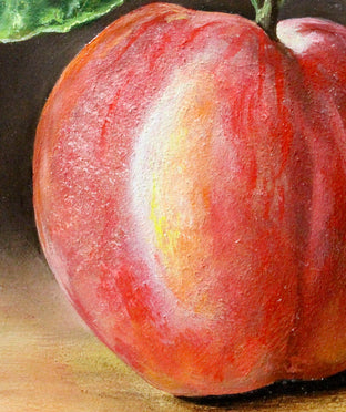 A Peach by Art Tatin |   Closeup View of Artwork 