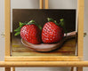 Original art for sale at UGallery.com | Strawberries Are Good for You by Art Tatin | $325 | oil painting | 6' h x 8' w | thumbnail 3