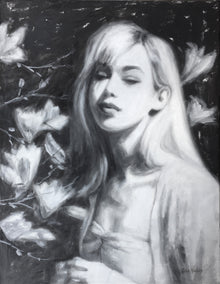 oil painting by Lisa Nielsen titled In the Magnolias