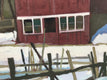 Original art for sale at UGallery.com | House in Winter by Brian McCarty | $650 | oil painting | 20' h x 20' w | thumbnail 4