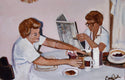 Original art for sale at UGallery.com | Breakfast Time by Carey Parks | $625 | acrylic painting | 12' h x 16' w | thumbnail 4