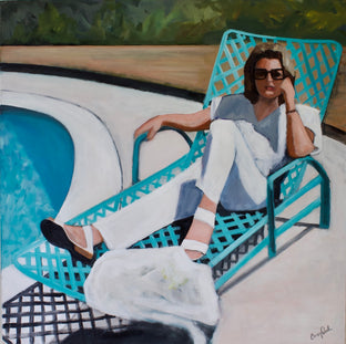 Relaxing at the Pool by Carey Parks |  Artwork Main Image 