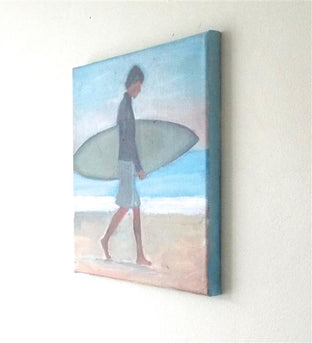 Surfer, One by Carey Parks |  Side View of Artwork 