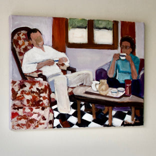 Tea Time by Carey Parks |  Side View of Artwork 