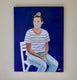 Original art for sale at UGallery.com | White Chair by Carey Parks | $3,600 | acrylic painting | 42' h x 32' w | thumbnail 3