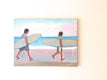 Original art for sale at UGallery.com | Surfers by Carey Parks | $500 | oil painting | 12' h x 16' w | thumbnail 3