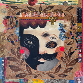 mixed media artwork by Darlene McElroy titled Su Alma Mascarada