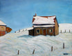 Original art for sale at UGallery.com | Snowbelt, St. Lawrence County New York by Doug Cosbie | $400 | oil painting | 11' h x 18' w | thumbnail 1