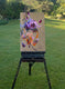 Original art for sale at UGallery.com | Flowers in Beige 2 by Dowa Hattem | $475 | oil painting | 17.7' h x 11.81' w | thumbnail 3