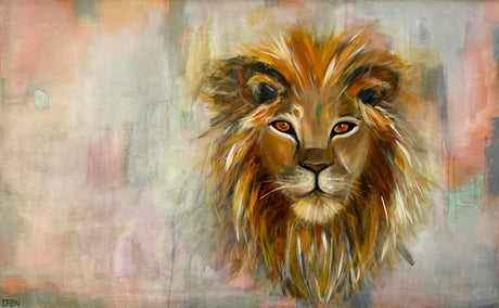 acrylic painting by Drew Noel Marin titled King