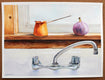 Original art for sale at UGallery.com | Kitchen Sink Gallery by Dwight Smith | $425 | watercolor painting | 9' h x 12' w | thumbnail 3