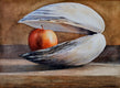 Original art for sale at UGallery.com | Pie Shell by Dwight Smith | $450 | watercolor painting | 8.5' h x 11.75' w | thumbnail 1