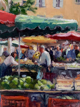 Market Day (Provence) by Faye Vander Veer |   Closeup View of Artwork 