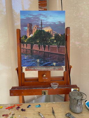 Reflections of Notre-Dame by Faye Vander Veer |  Context View of Artwork 