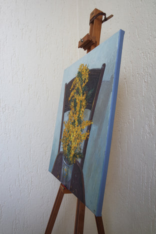 Mimosa by Galya Popova |  Side View of Artwork 