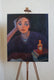 Original art for sale at UGallery.com | Silence by Galya Popova | $2,500 | oil painting | 27.5' h x 23.6' w | thumbnail 3