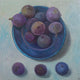 Original art for sale at UGallery.com | Still Life with Figs by Galya Popova | $1,250 | oil painting | 15.7' h x 15.7' w | thumbnail 1