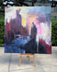 Original art for sale at UGallery.com | Duality by Gena Brodie Robbins | $13,500 | oil painting | 72' h x 72' w | thumbnail 3