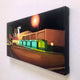 Original art for sale at UGallery.com | Bakersfield Greyhound Station by Hadley Northrop | $425 | oil painting | 6' h x 12' w | thumbnail 2