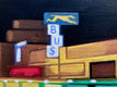 Original art for sale at UGallery.com | Bakersfield Greyhound Station by Hadley Northrop | $425 | oil painting | 6' h x 12' w | thumbnail 4