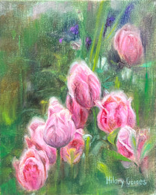 oil painting by Hilary Gomes titled Dreaming of Spring