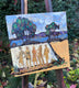 Original art for sale at UGallery.com | A Morning Walk by James Hartman | $675 | mixed media artwork | 12' h x 12' w | thumbnail 3