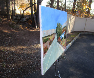 Abandoned House, Southwest by Janet Dyer |  Side View of Artwork 