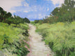 Original art for sale at UGallery.com | Beach Path by Janet Dyer | $975 | acrylic painting | 18' h x 24' w | thumbnail 1