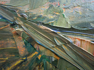 Tracks in the Field by Janet Dyer |   Closeup View of Artwork 