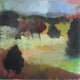 Original art for sale at UGallery.com | Yellow Field by Janet Dyer | $1,350 | acrylic painting | 24' h x 24' w | thumbnail 1