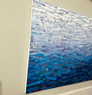 Midnight Waves by Janet Hamilton |  Side View of Artwork 