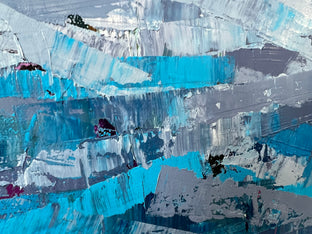 Midnight Waves by Janet Hamilton |   Closeup View of Artwork 